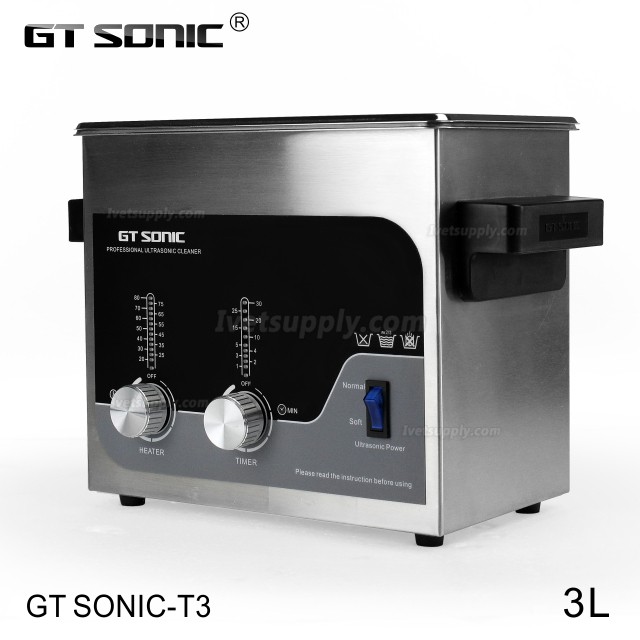 GT SONIC T-Series 2-27L 100-500W Digital Ultrasonic Cleaner with Heating Function